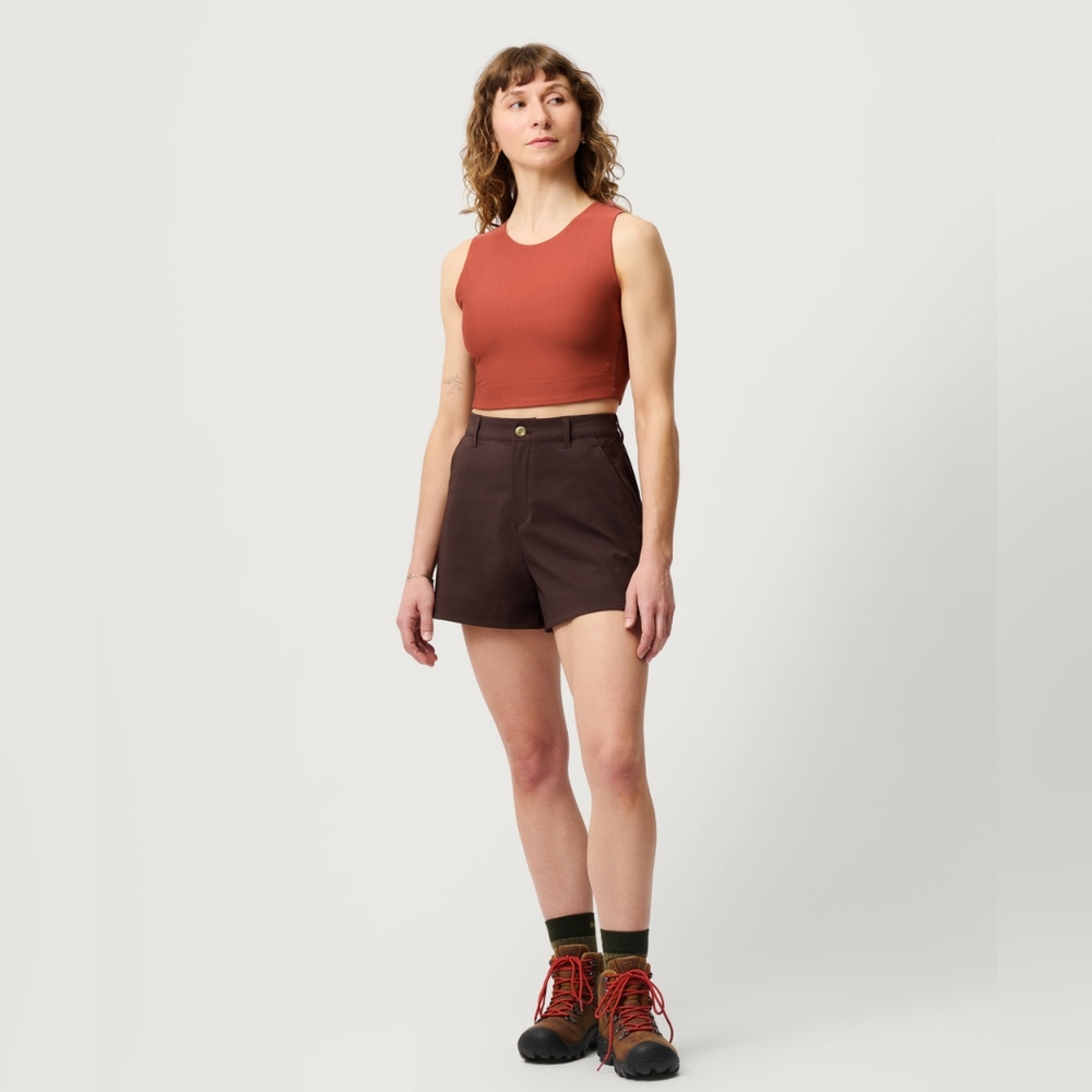 Hikerkind Women's Brown Crop Top